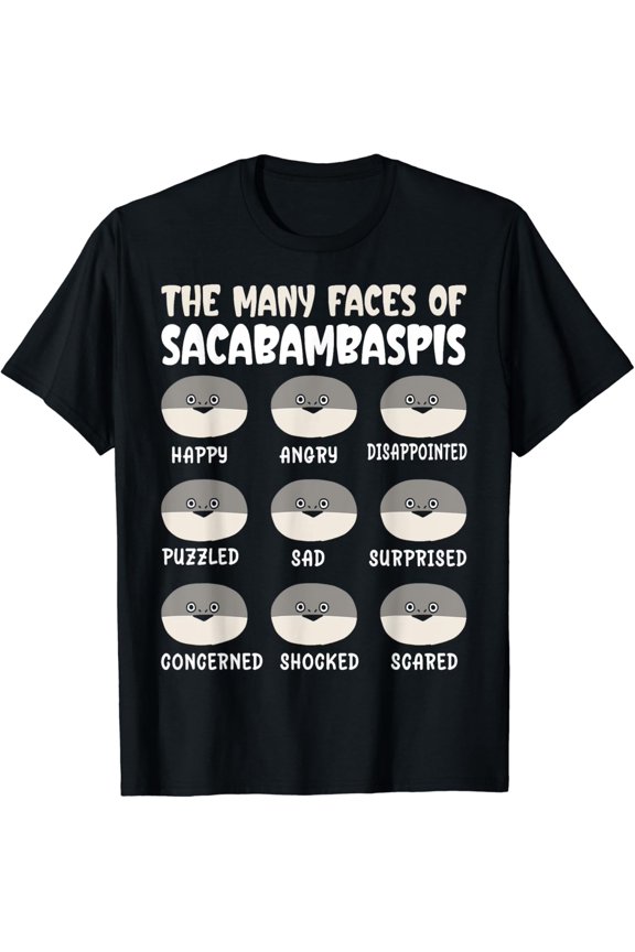 The Many Faces Of Sacabambaspis Fish T Shirt