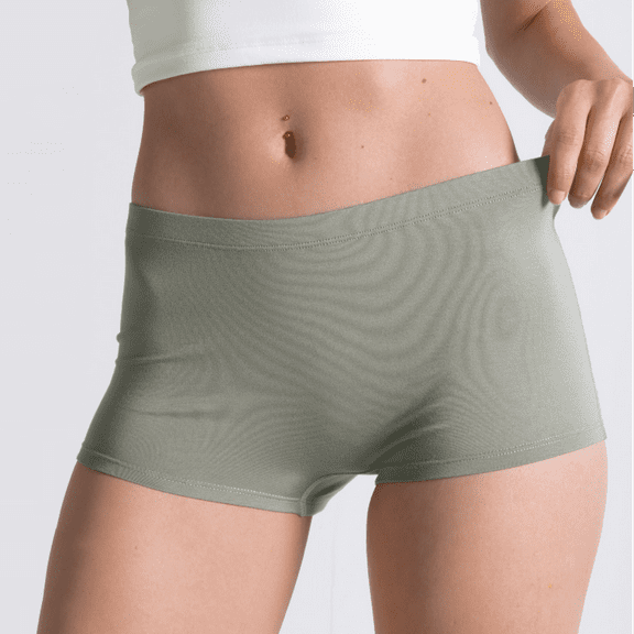 The Manzanilla - Shinesty Olive Green Modal Boyshort Underwear  Small