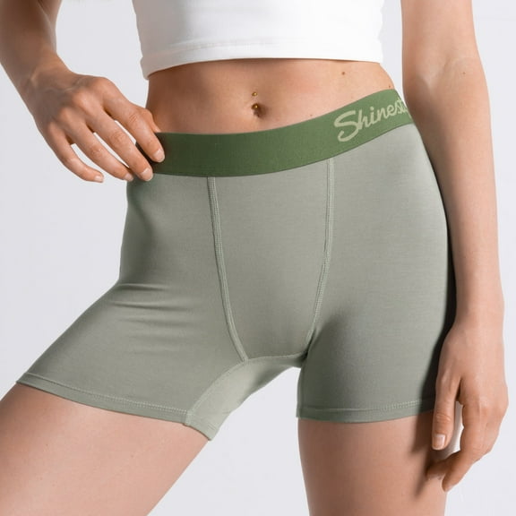 The Manzanilla - Shinesty Olive Green Women’s Boxers  2X