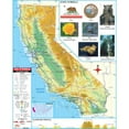 thumbnail image 1 of The Map Shop KA-S-CA-PRMRY-lam-rails-walnut California Primary Thematic Wall Map, Laminated with Rails - Walnut Molding - 53 x 66 in., 1 of 1