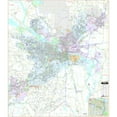 thumbnail image 1 of The Map Shop KA-C-AR-LITTLEROCK-paper Little Rock, AR Wall Map, Paper - 57 x 65.75 in., 1 of 1
