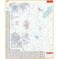thumbnail image 1 of The Map Shop KA-C-OH-WARREN-laminated Warren, OH Wall Map, Laminated - 54 x 66 in., 1 of 1