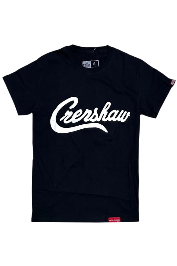 Men's T-Shirt Limited Edition Crenshaw Short Sleeve Tee (Small, Black)