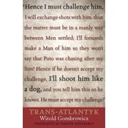 Margellos World Republic of Letters Trans-Atlantyk An Alternate Translation, Paperback