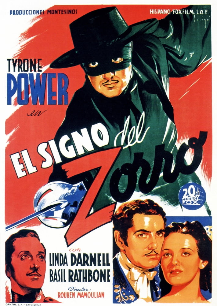 The Mark Of Zorro Canvas Art - (11 x 17)