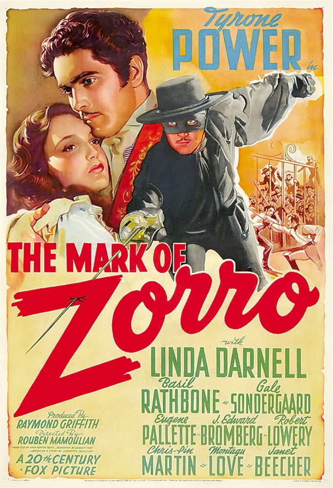 The Mark Of Zorro Canvas Art - (11 x 17)