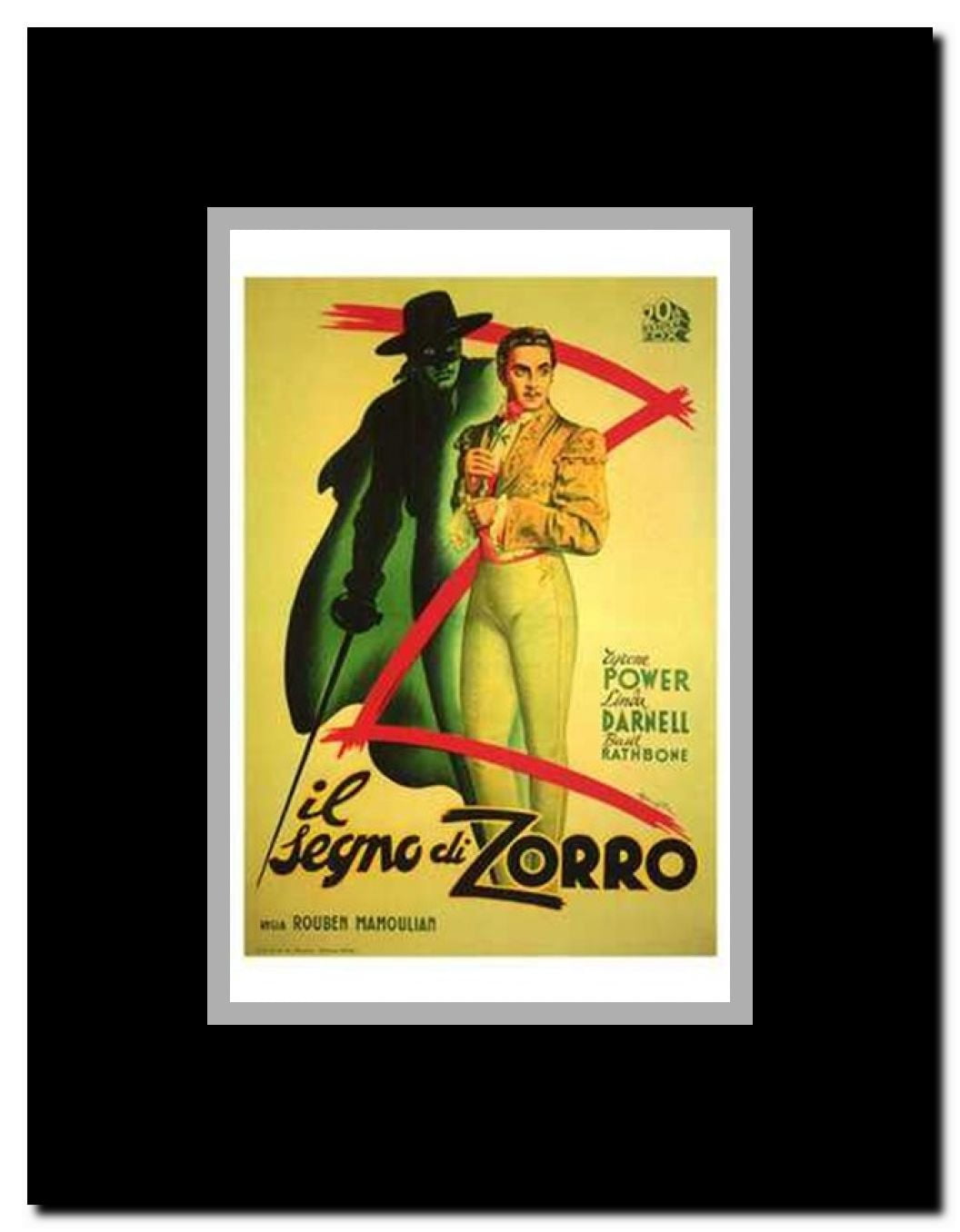 The Mark of Zorro Framed Movie Poster