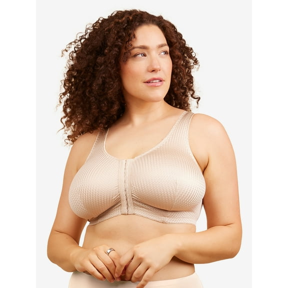 Leading Lady, The Marlene, Unpadded Wireless Bra, Breathable Fabric, Front Close Bra, Light Support, Lightweight Comfort Bra (Women's & Women's Plus)