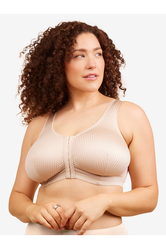 , The Marlene, Unpadded Wireless Bra, Breathable Fabric, Front Close Bra, Light Support, Lightweight Comfort Bra (Women's & Women's Plus)