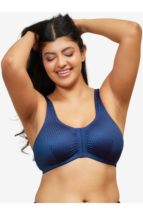 , The Marlene, Unpadded Wireless Bra, Breathable Fabric, Front Close Bra, Light Support, Lightweight Comfort Bra (Women's & Women's Plus)