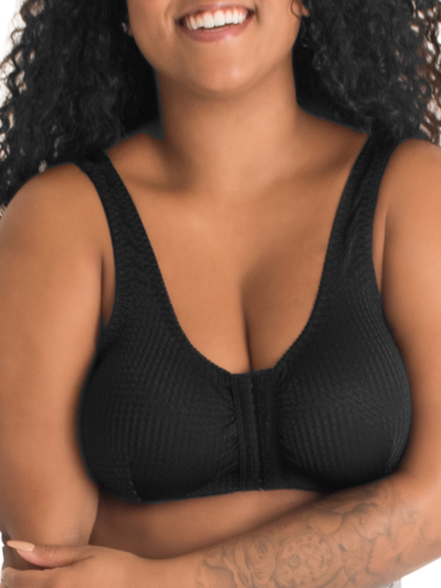 Leading Lady The Marlene Zig-Zag Weave Front-Closure Bra