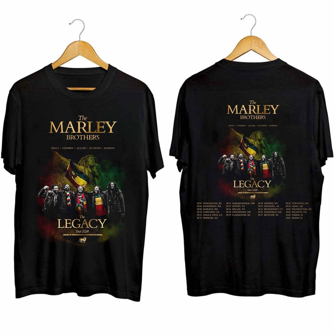 The Marley Brothers 2024 Tour Shirt, The Marley Brothers Legacy Tour