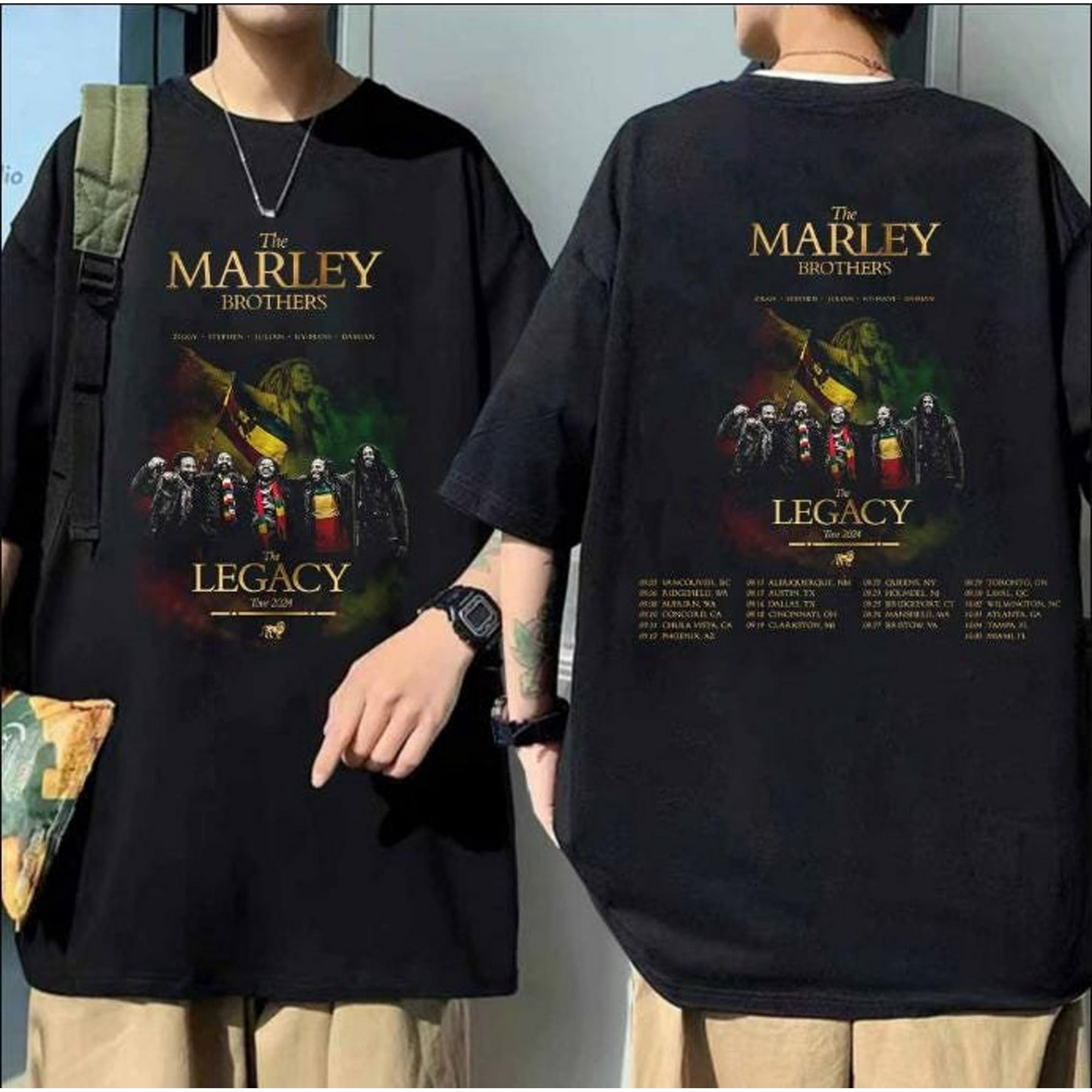 The Marley Brothers The Legacy Tour 2024 TShirt, Marley Brothers 2024 Concert Shirt, Marley