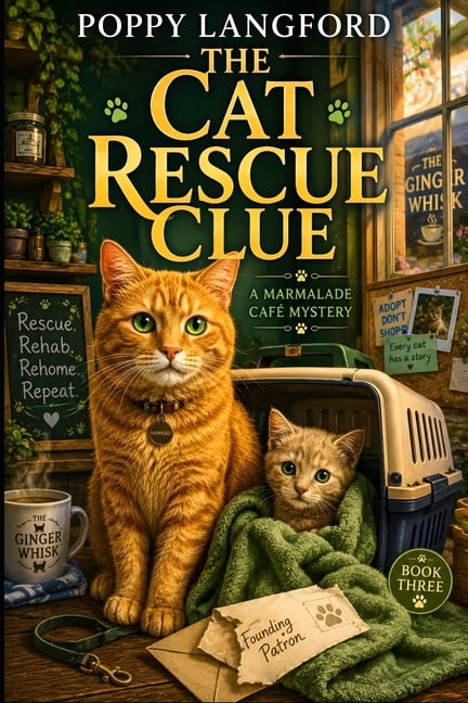 The Marmalade Café Mysteries The Cat Rescue Clue: A Cozy Cat Rescue Mystery with an Amateur Sleuth and a Clever Café Cat, Book 3, (Paperback)