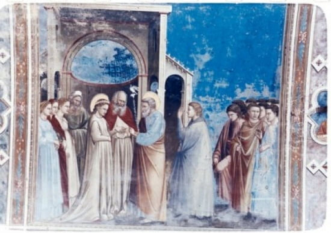 The Marriage of the Virgin 1304-5 Giotto (ca1266-1337 Italian) Fresco Capella Scrovegni Padua Italy Canvas Art - Giotto (24 x 36)