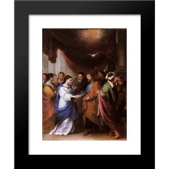 The Marriage of the Virgin 20x24 Framed Art Print by Murillo, Bartolome