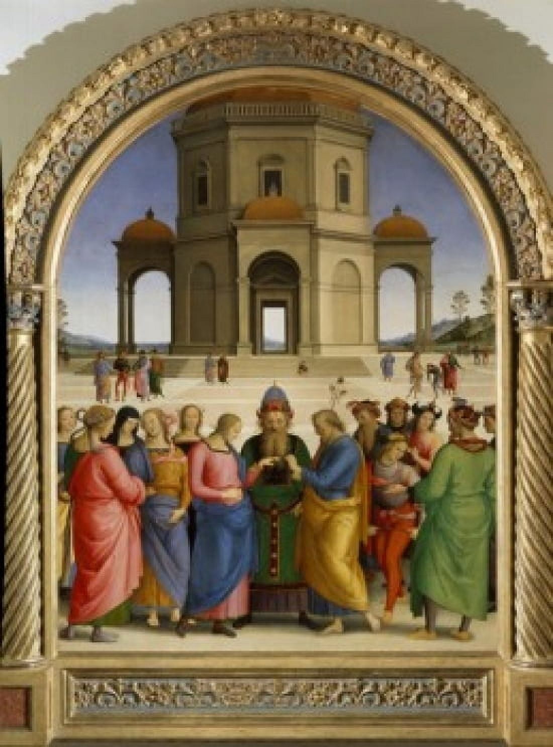 The Marriage of the Virgin c 1500-1504 Pietro Perugino (c 1450-1523Italian) Musee des Beaux-Arts Caen Canvas Art - Pietro Perugino (24 x 36)