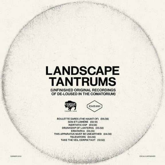 The Mars Volta - Landscape Tantrums: Unfinished Original Recordings Of De-Loused In The Comatorium - Clear Vinyl - Music & Performance