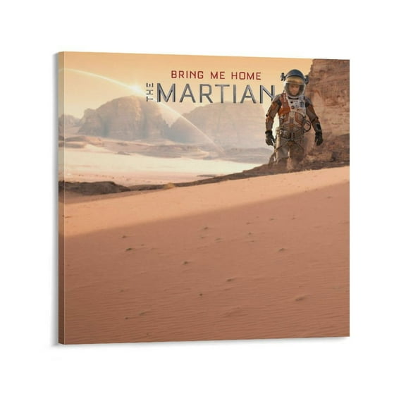 The Martian 2015 Movie Poster (17) Print Photo Art Painting Canvas Poster Home Decorative Bedroom Modern Decor Posters Gifts 16x16inch(40x40cm)