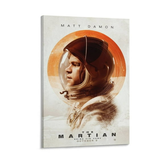 The Martian Classic Movie Poster Canvas Wall Art Poster Decorative Bedroom Modern Home Print Picture Artworks Posters 12x18inch(30x45cm)