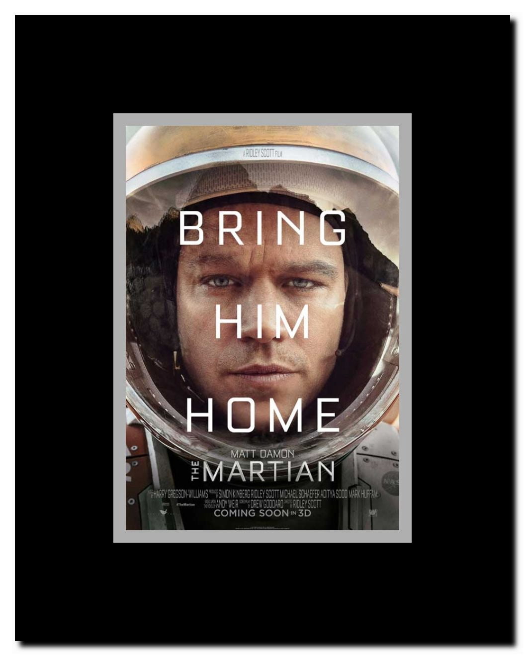 The Martian Framed Movie Poster