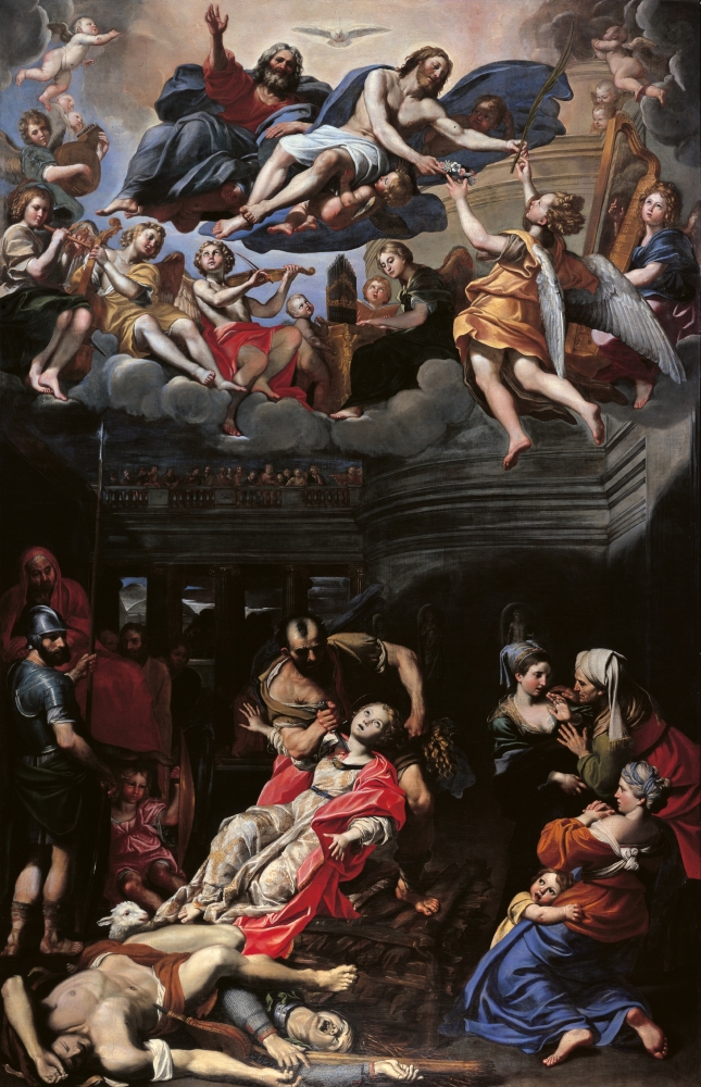 The Martyrdom Of St Agnes Canvas Art - (24 x 36)