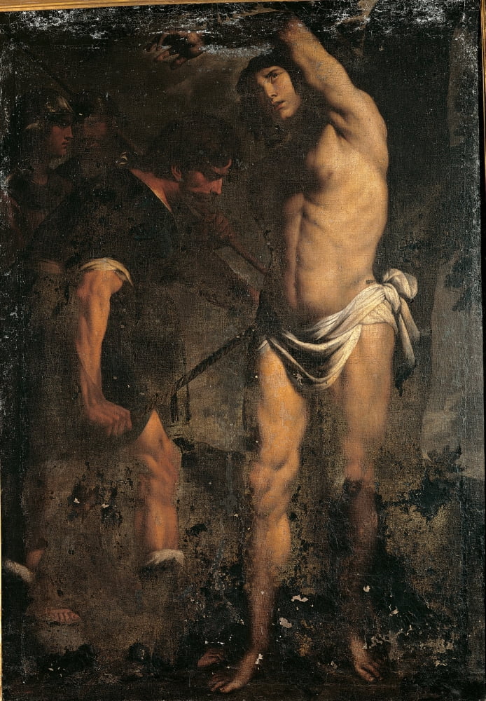 The Martyrdom Of St Sebastian Canvas Art -  (18 x 24)
