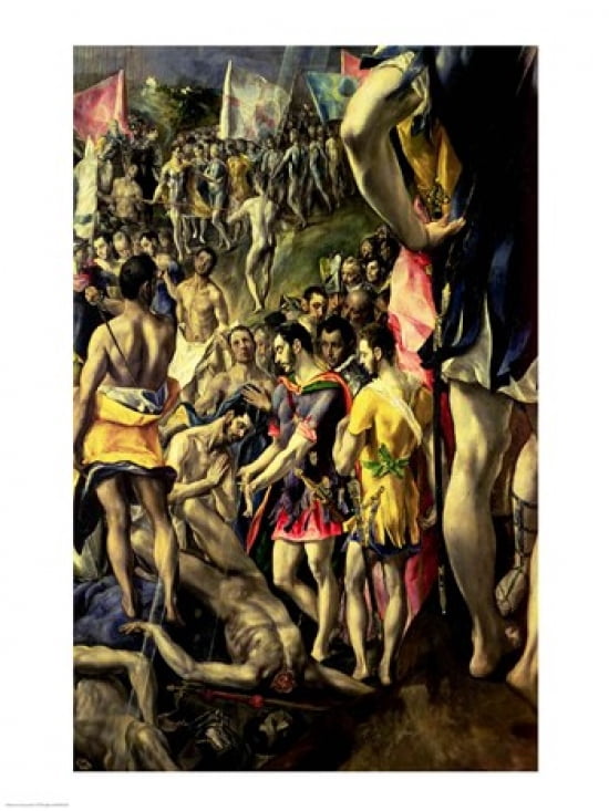 The Martyrdom of St Maurice Canvas Art - El Greco (18 x 24)