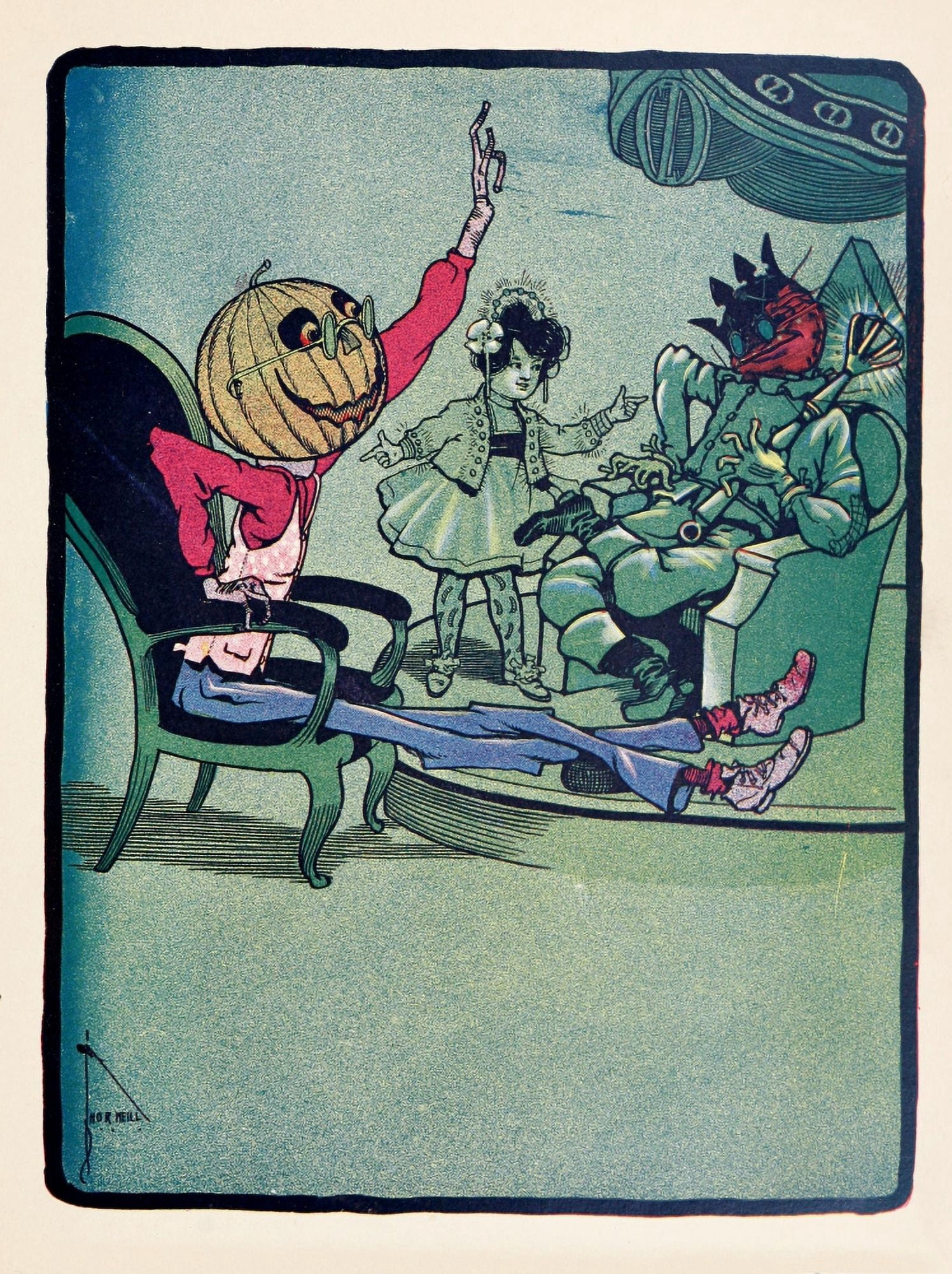 The Marvelous Land of Oz 1904 Dont you believe her your Majesty Canvas Art - John R Neill (18 x 24)