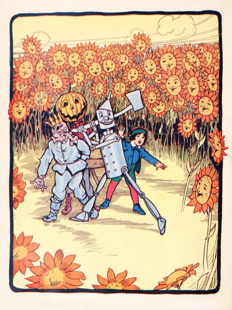 The Marvelous Land of Oz 1904 Mocking smiles Canvas Art - John R Neill (18 x 24)