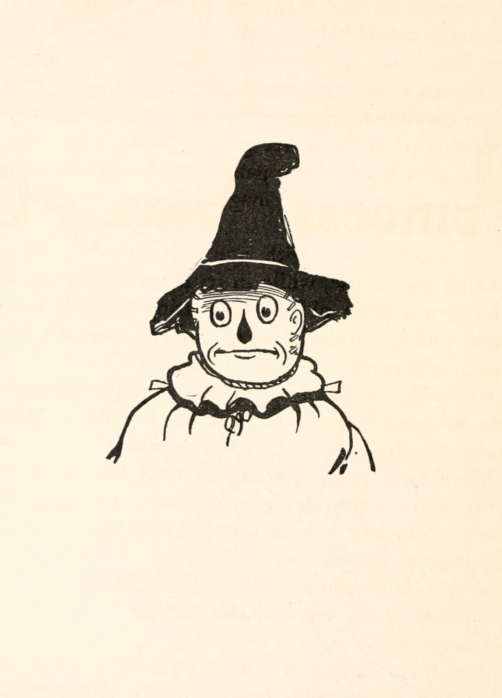 The Marvelous Land of Oz 1904 The Scarecrow Canvas Art - John R Neill (24 x 36)