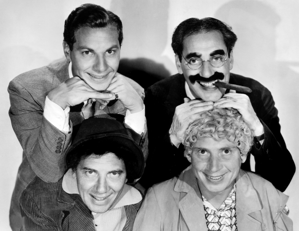 The Marx Brothers Top Zeppo Marx Groucho Marx Bottom Chico Marx Harpo Marx Ca. Early 1930S Photo Print (20 x 16) - image 1 of 1
