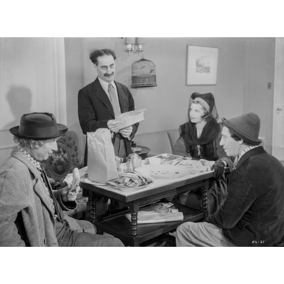 The Marx Brothers and Lucille Ball in Room Service Photo Print (24 x 30)
