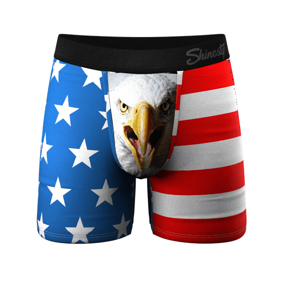 The Mascot - Shinesty American Flag Ball Hammock Pouch Underwear Large