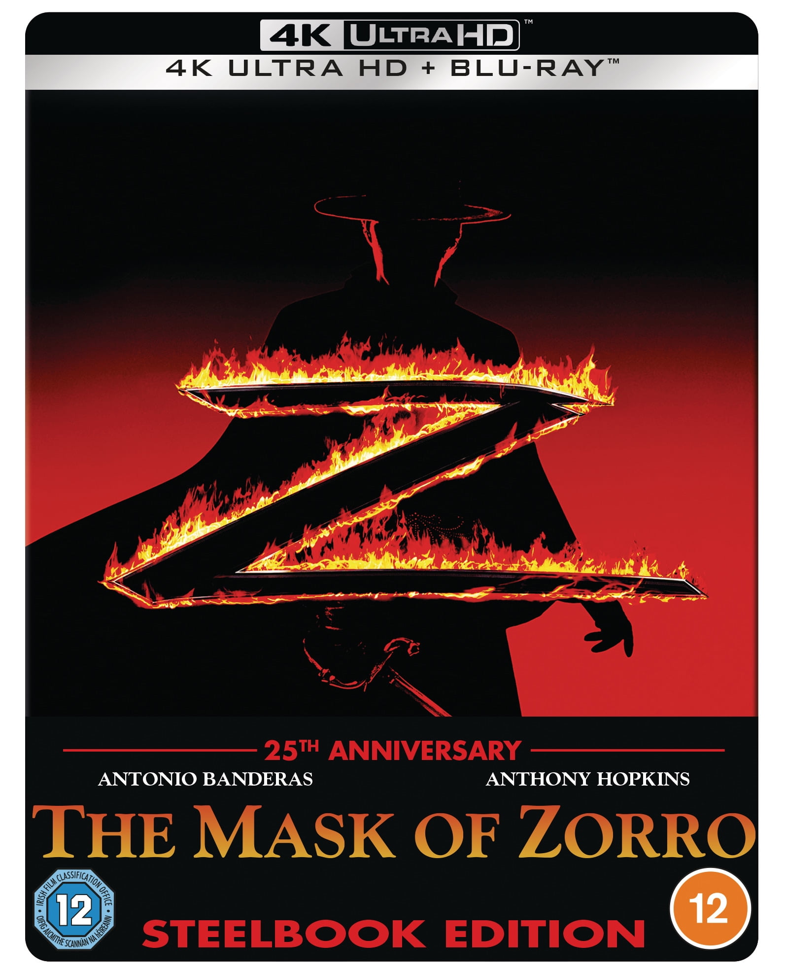 The Mask of Zorro (4K Ultra HD) Antonio Banderas Catherine Zeta-Jones Tony  Amendola L.Q. Jones - Walmart.com, image size:1595x1975