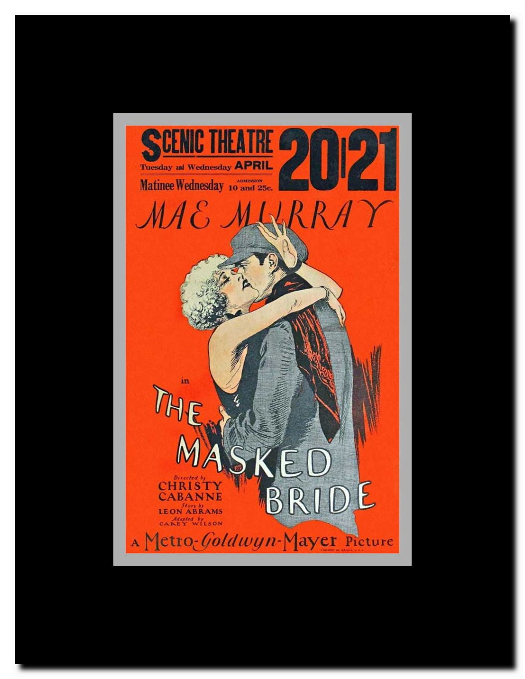The Masked Bride Framed Movie Poster