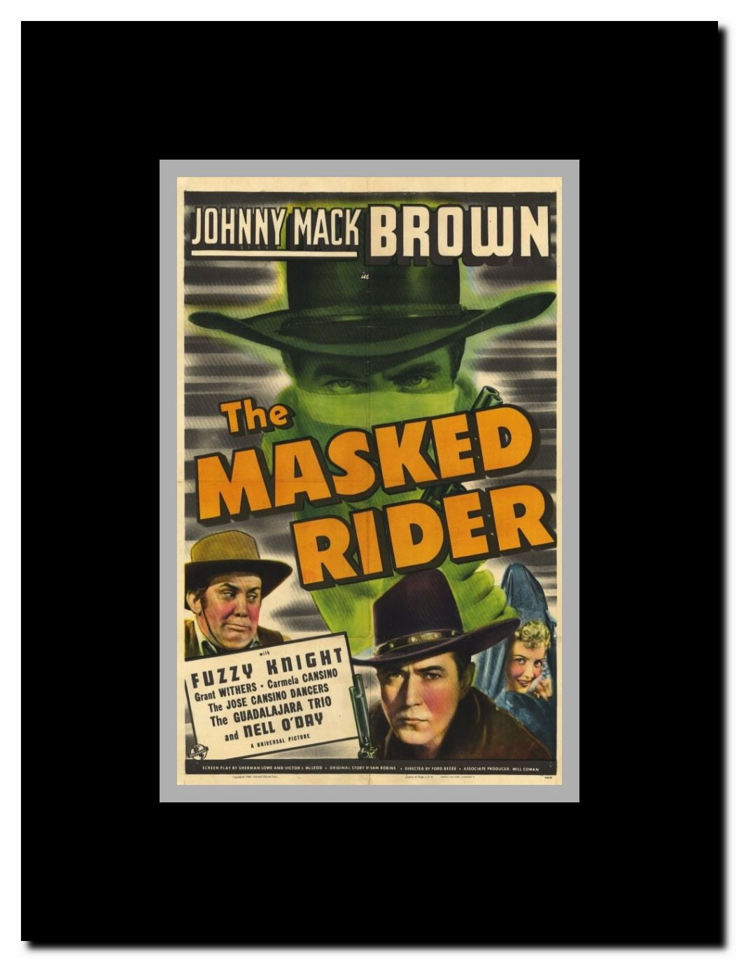 The Masked Rider Framed Movie Poster