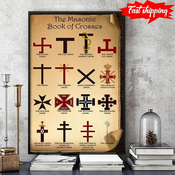 The Masonic Book Of Crosses 11 x 17 Inch Poster