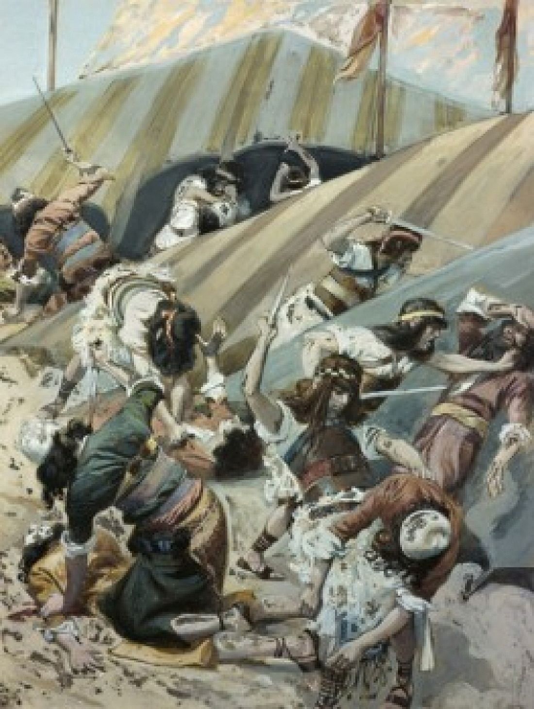 The Massacre of the Idolators James J Tissot (1836-1902French) Jewish Museum New York Canvas Art - James Tissot (24 x 36)