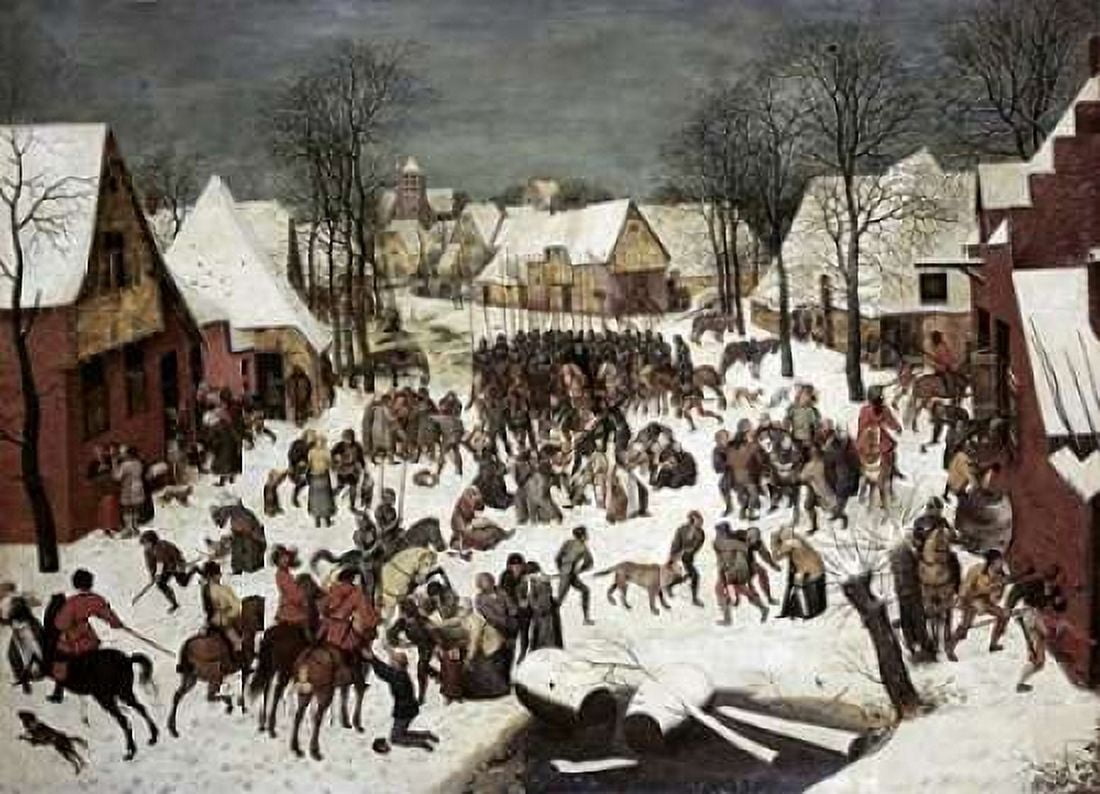 The Massacre of the Innocents Canvas Art - Pieter the Elder Bruegel (20 x 28)