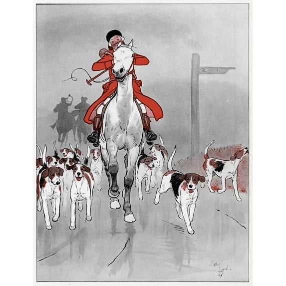 The Master Foxhound By Cecil Aldin Poster Print By Mary Evans Picture Library (24 X 36)
