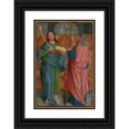 thumbnail image 1 of The Master of the Holy Kinship 17x24 Black Ornate Framed Double Matted Museum Art Print Titled: Saints James the Lesser And&nbsp;Philip (ca.&nbsp;1505-07), 1 of 5