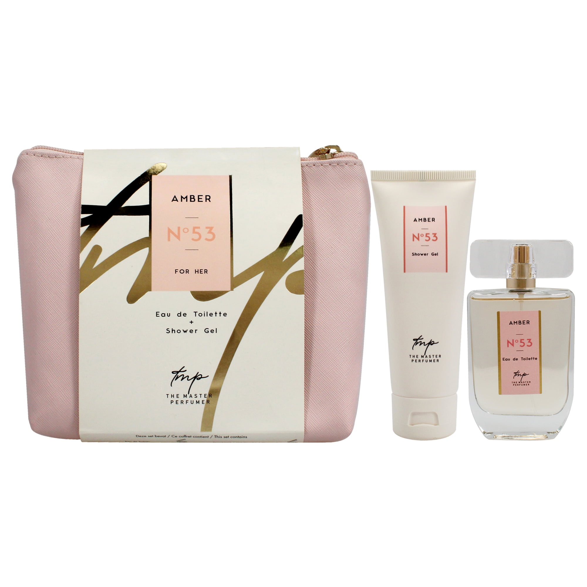 The Master Perfumer Amber N53 , 2 Pc Gift Set 1.7oz EDT Spray, 2.5