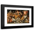 thumbnail image 1 of The Master of the Fertility of the Egg 24x17 Black Modern Framed Museum Art Print Titled - An Allegory of Domestic Disputes, 1 of 5