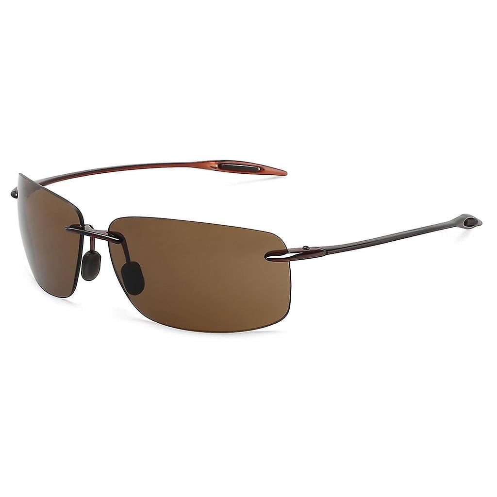 The Matrix Classic Polarized Sports Rimless Sunglasses Men Driving ...