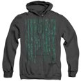 thumbnail image 1 of The Matrix Code Logo Unisex Adult Pull-Over Heather Hoodie,Black, 3X-Large, 1 of 1
