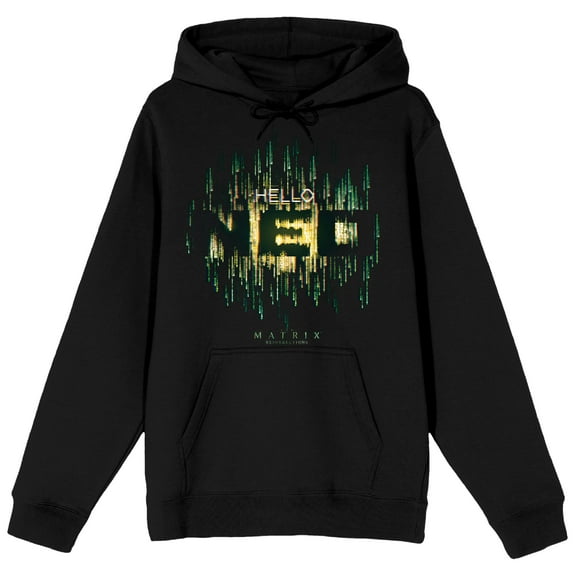 The Matrix Hello Neo Men's Black Sweatshirt-XXL