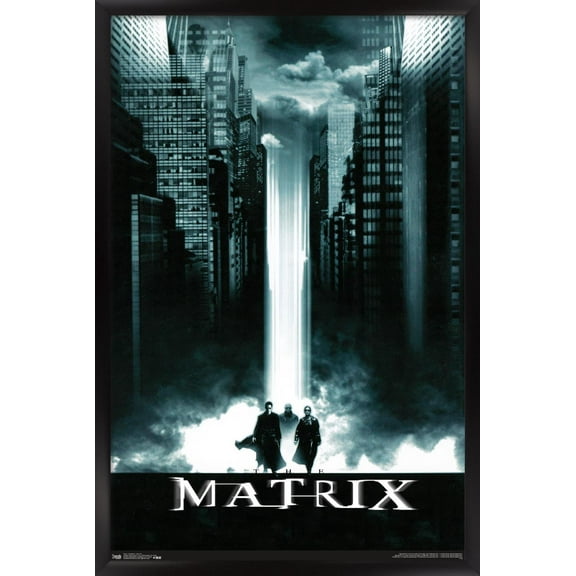 The Matrix - Key Art Wall Poster, 22.375" x 34", Framed