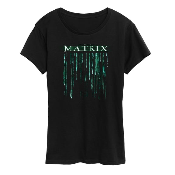 The Matrix - Logo Falling Code - Women's Short Sleeve Graphic T-Shirt