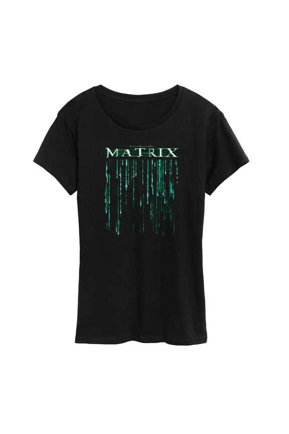 - Logo Falling Code - Women's Short Sleeve Graphic T-Shirt